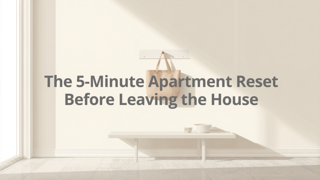 The 5-Minute Apartment Reset You Can Do Before Leaving the House