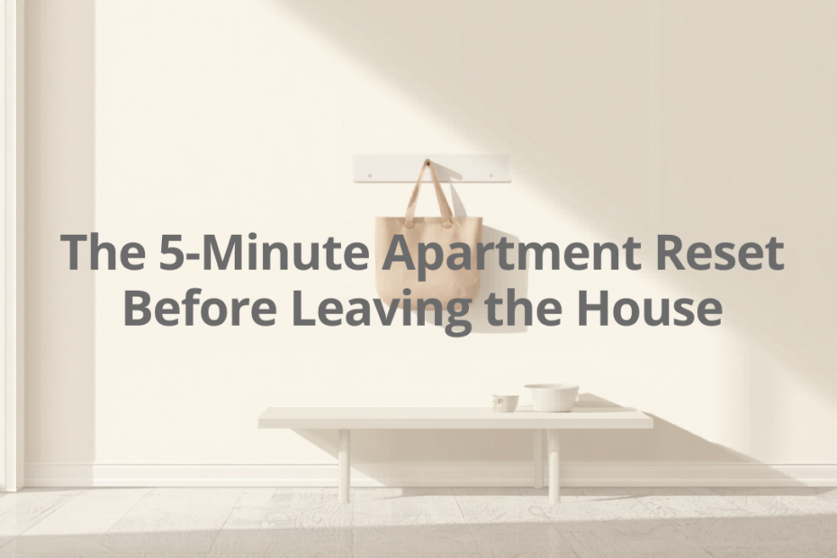 The 5-Minute Apartment Reset You Can Do Before Leaving the House