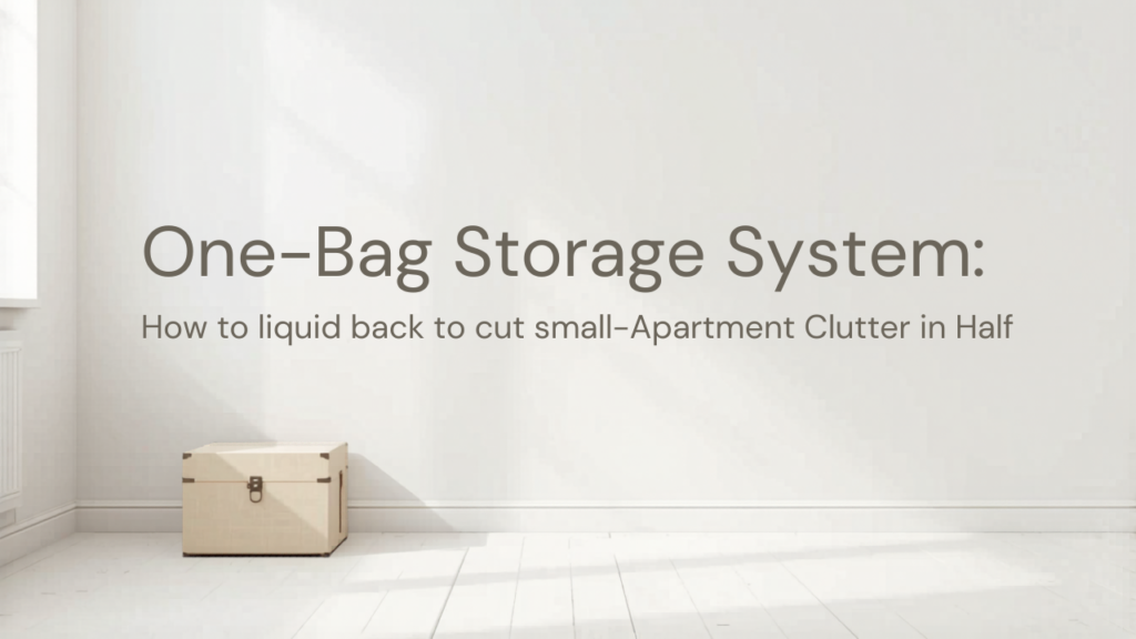 One-Bag Storage System: How to Cut Small-Apartment Clutter in Half