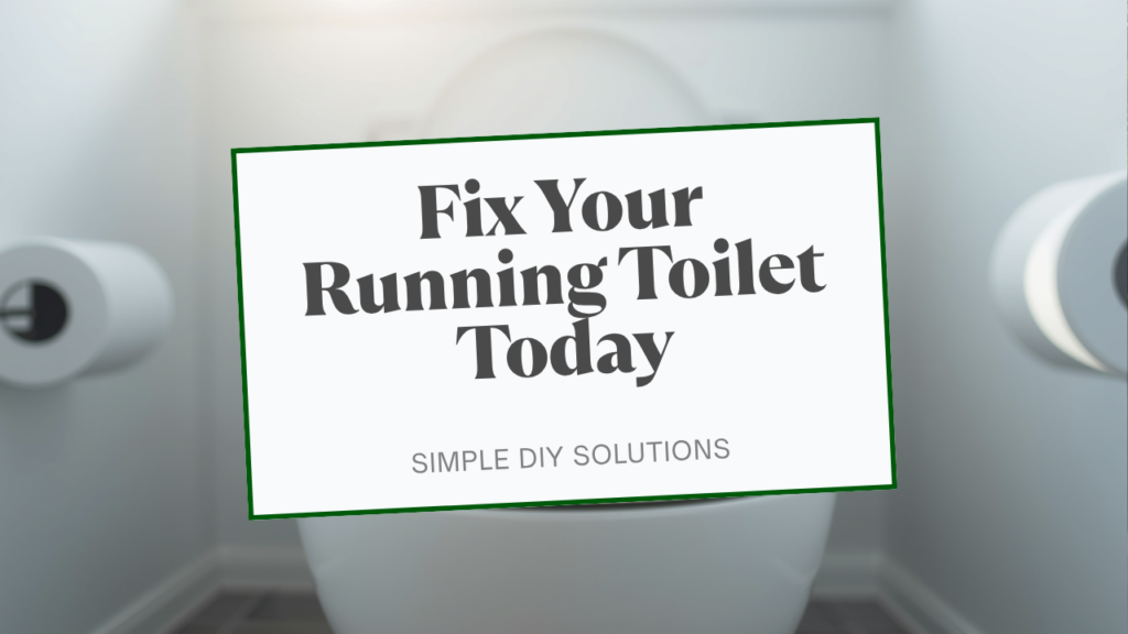 How to Fix a Running Toilet Without Calling a Plumber (10-Min Renter Fix)