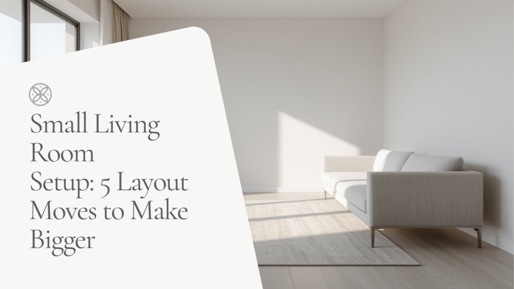 Small Living Room Setup: 5 Layout Moves That Make Any Space Feel Bigger