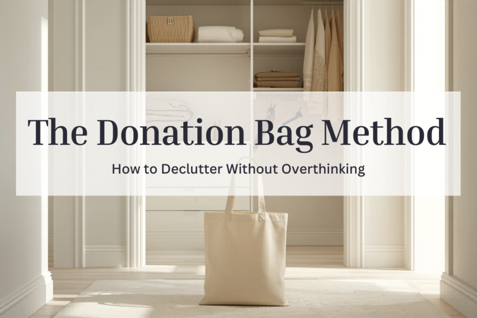 The Donation Bag Method: How to Declutter Without Overthinking