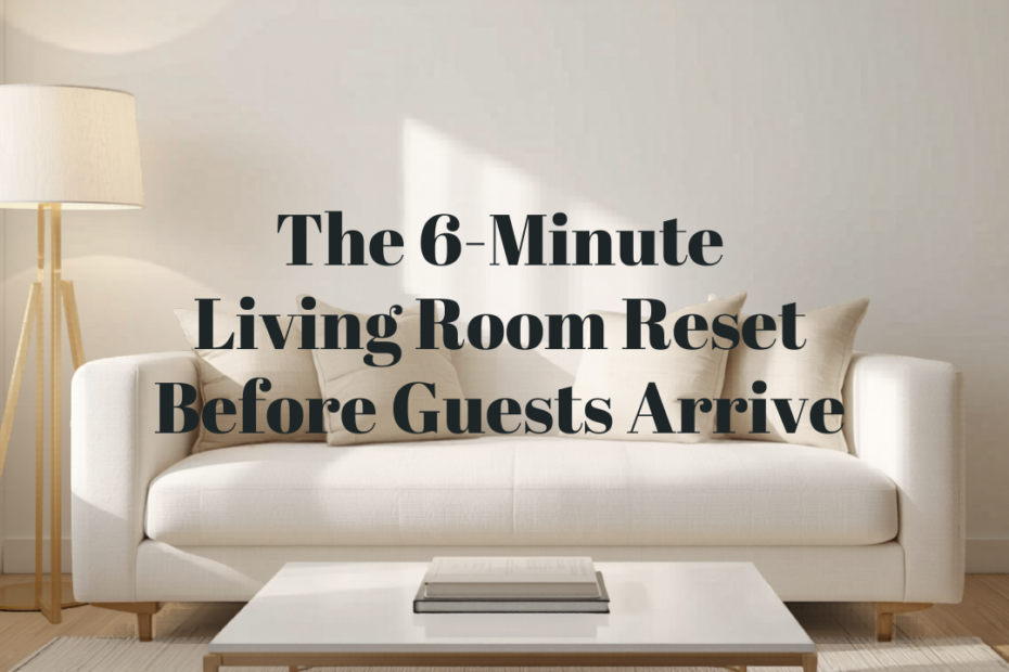 The 6-Minute Living Room Reset Before Guests Arrive