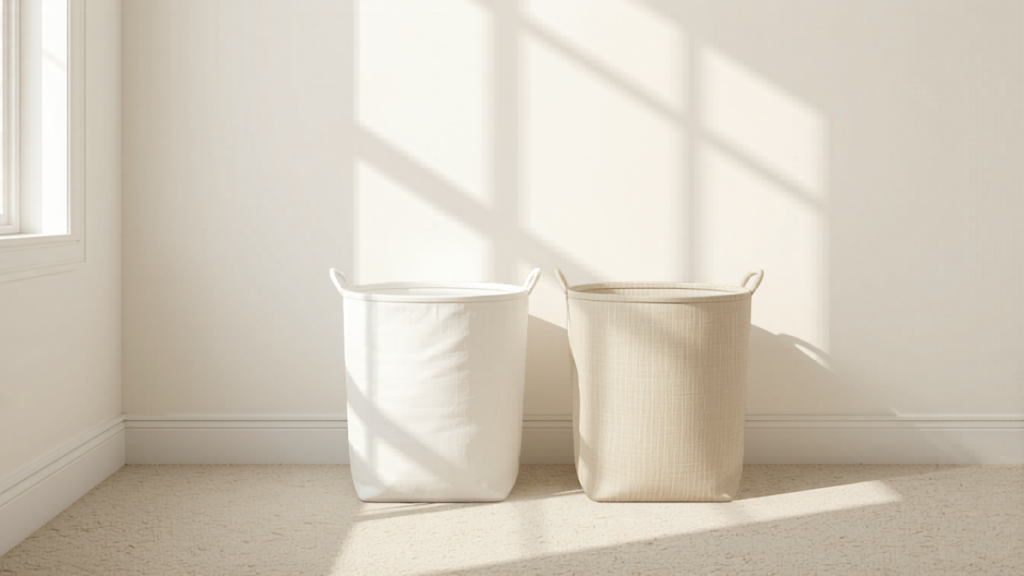 The Two-Bin System: How to Keep Laundry from Taking Over Your Floor