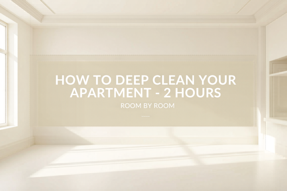 How to Deep Clean Your Apartment in 2 Hours (Room-by-Room Order)