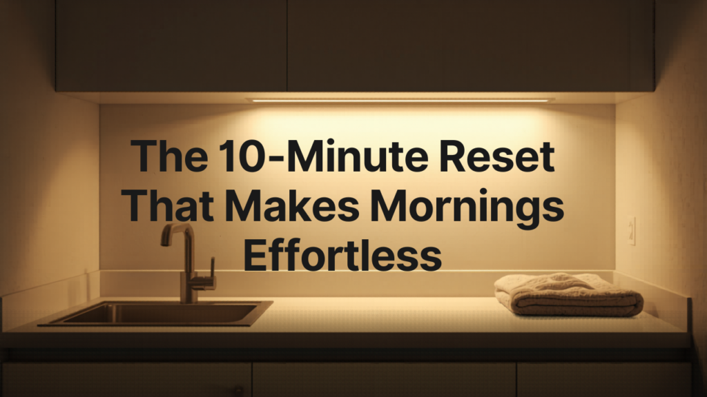 The 10-Minute Evening Reset That Makes Mornings Effortless