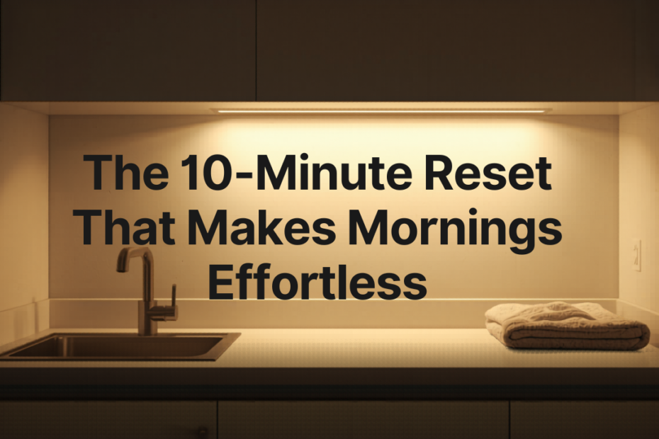 The 10-Minute Evening Reset That Makes Mornings Effortless