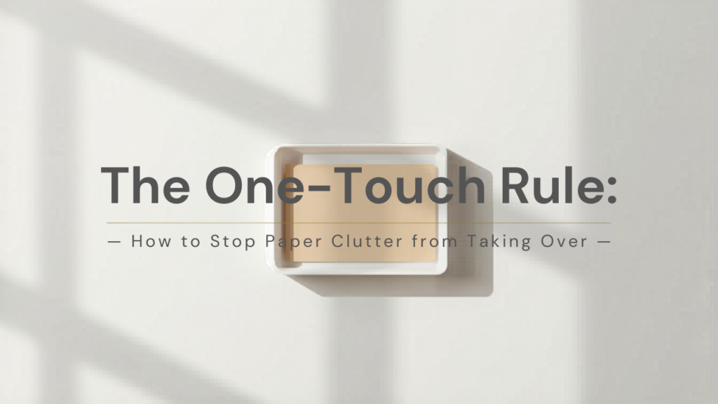 The One-Touch Rule: How to Stop Paper Clutter from Taking Over