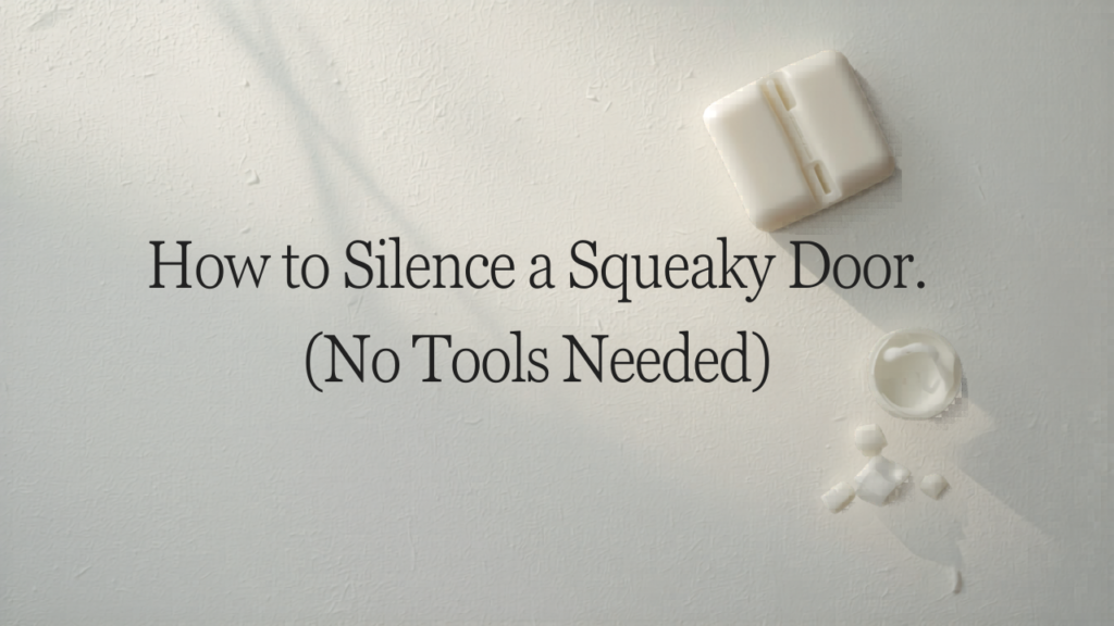 How to Silence a Squeaky Door in 5 Minutes (No Tools Needed)