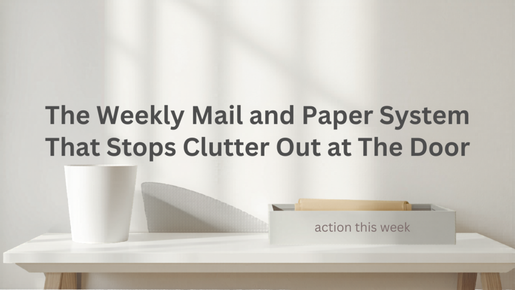 The Weekly Mail and Paper System That Stops Clutter at the Door