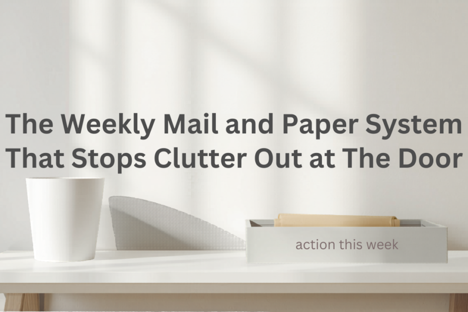 The Weekly Mail and Paper System That Stops Clutter at the Door