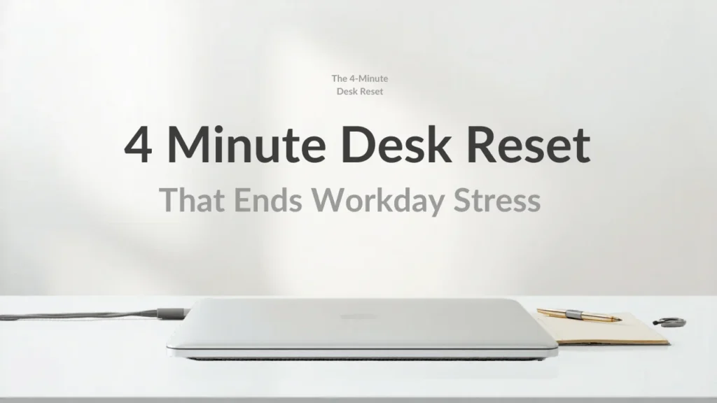Closed laptop and a pen on a clean white desk